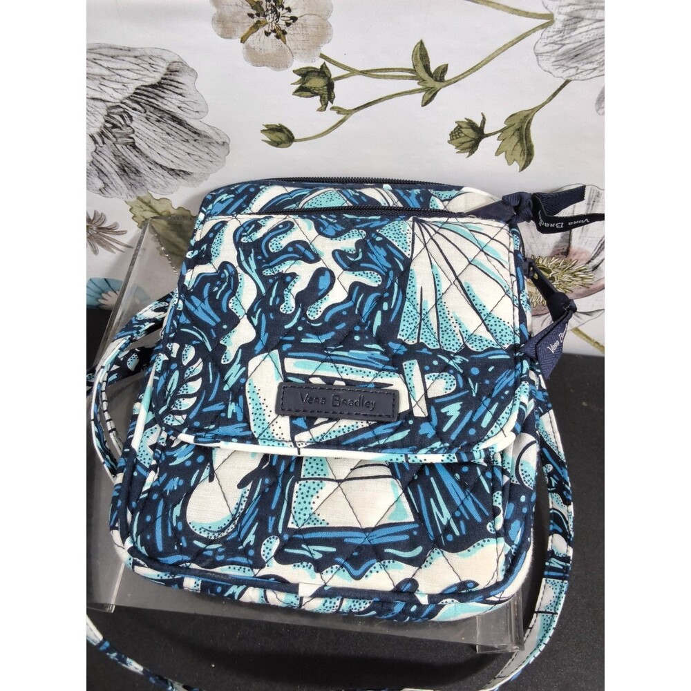 VERA BRADLEY Crossbody Purse Shore Enough Nautical Beach NWT